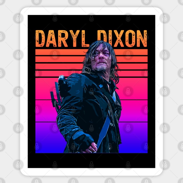 Retro Pop Classics // Daryl Dixon Sticker by Tv Moments